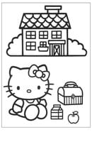 Hello Kitty kleurplaat 10